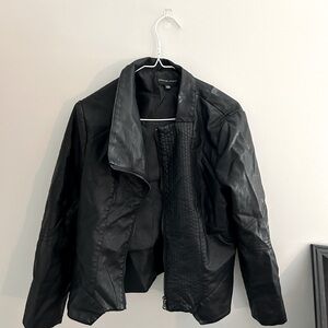 FAUX LEATHER JACKET